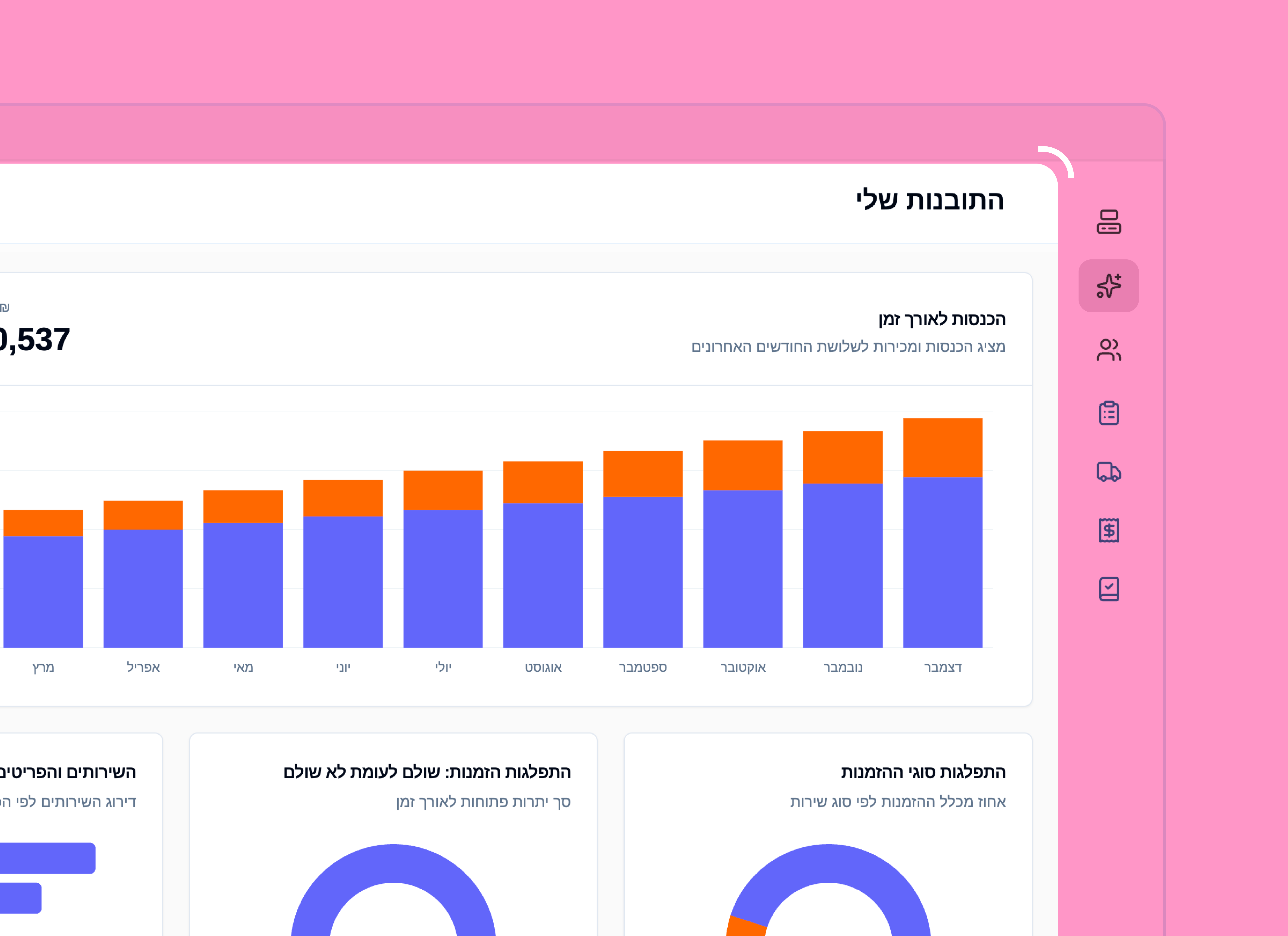 דוחות מכבסה – ניתוח עסקי וסטטיסטיקות מכירות LaundryPro